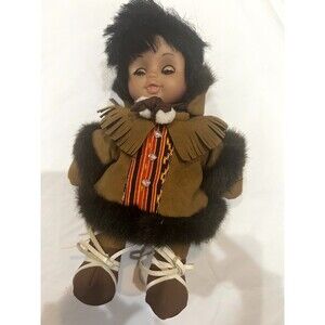 Vintage KIPMIK Doll in Brown